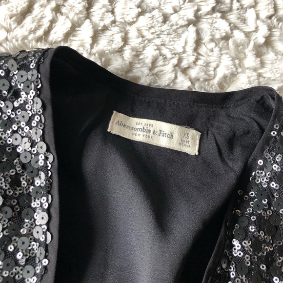 Abercrombie and Fitch black sequin blazer XS - Picture 3 of 5
